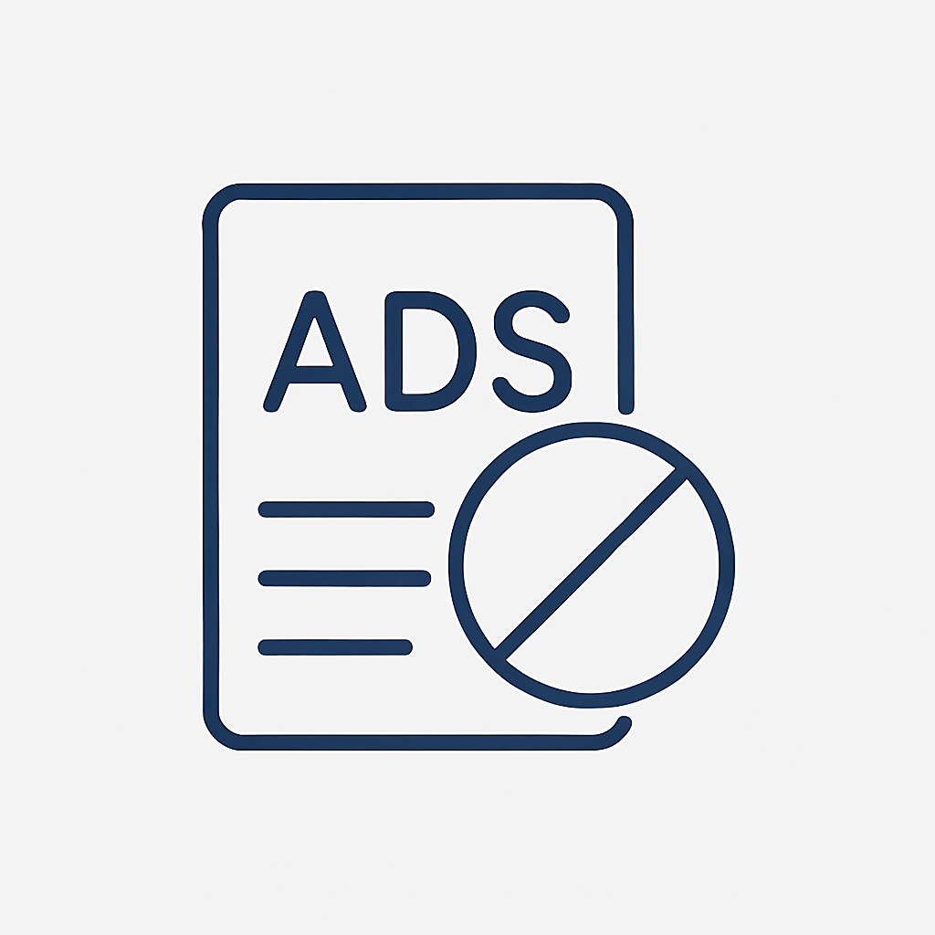 No ads